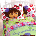 FULL / DOUBLE - Nickelodeon - Dora the Explorer Picnic Cotton/Poly 200 TC SHEET SET