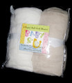FULL CRIB SIZE- Baby & U Super Soft - Beige & White 2 FITTED SHEETS