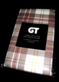 STANDARD - GT -  Brown, Lime, Fuchsia  & Ivory Plaid TWO FLANNEL PILLOWCASES