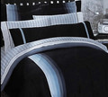 FULL - Room Style Horizon Indigo Blue 8-pc BODY & STD SHAM, SHEET & COMFORTER SET