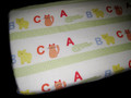 FULL CRIB SIZE - Owen - 100% Cotton ABC Alligator, Bears & Cats FITTED SHEET