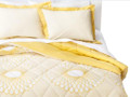 TWIN XL - RE Room Essentials - Karagraph Gold & White SHAM & COMFORTER SET