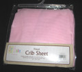 FULL CRIB SIZE - DT Baby - 100% Polyester Microfiber Pink  FITTED SHEET