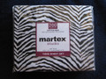 TWIN - Martex - Zebra Black & White Cotton/Poly Blend 200TC NO-IRON SHEET SET