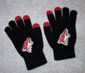 Women's NHL Licensed Arizona Coyotes Black & Red Knit Gloves