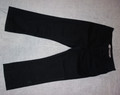 Women's Size 12 Petite Lee Style Up Black Denim Flat Waist Pull-up  Pants