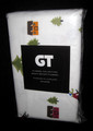 STANDARD - GT - Sledders, Cabins & Evergreens on White TWO FLANNEL PILLOWCASES