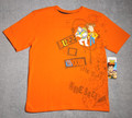 Boys Size 8 -- Disney Pixar Orange Buzz & Woody Toy Story T-Shirt