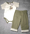 Boys 6-9 Months -- New Snoopy Flying Ace Bodyshirt & Pants Set