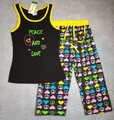 Women's Size Large (12/14) -- New with Tags --  Just Love Peace and Love Pajama Set 