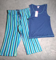 Women's Size Small (4-6) -- New with Tags --  Dollhouse Blue Stripe Pajama Set 