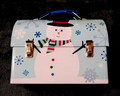 Used in Good Condition -- Tin Snowman Lunchbox