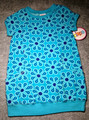  Girls Size 3T -- New with tags -- Circo Teal Print Fleece Dress