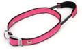 Bamboo Heavy Duty Collar with Built-in Retractable Short Leash for Dogs Size XL up to 150 lbs - Pink