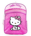SANRIO HELLO KITTY - Ages 3 and up -  Glam Girl Pink Dots & Ruffles BACKPACK
