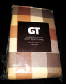 KING - GT -  Rust, Brown, Cream Plaid PKG OF TWO FLANNEL PILLOWCASES