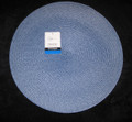 MAINSTAYS -  Set of Three 15 Inch Round Blue Summer Olefin/Polyester Woven PLACEMATS