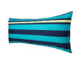 BODY PILLOW SIZE - RE Room Essentials - Rugby Stripe Navy, Yellow/White and Aqua PILLOW COVER / SHAM