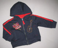 BOYS 18 MONTHS - French Toast - RockStar Navy Blue & Red HOODED LIGHTWEIGHT JACKET