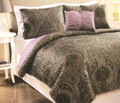 5 piece Quilt, Decorator Pillows and Pillow Shams
