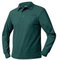 Adult Long Sleeve Polo w/Embroidered Crest - CTK Catholic School
