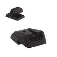 Kensight DFS 1911 Defense Fixed Rear Sight Set with Recessed Blade Serrated - 0.160" Tall Front Sight (960-601)