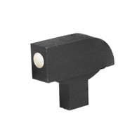 Springfield ® 1911A1 Staked Patridge front white dot sight for the Springfield® 0.080" tenon, 0.180" tall, black blade w/ a recessed white dot