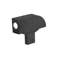 Staked Patridge front sight for Colt ® '70 Series, 0.056" tenon, 0.180" tall, black target blade w/ a recessed white dot