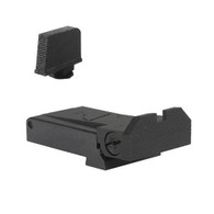 Fully adjustable rear sight for Glock ® 17, 22, 24, 34, 35, 37, & 38, beveled blade w/serrations - Includes .330" Tall Front Sight