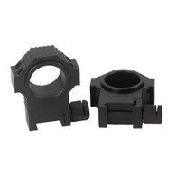Kensight USTS ® 30mm 4140 Steel Scope Rings, Standard Width w/1" Inserts 1.270" HIGH PROFILE - Ribbed