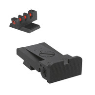 Kensight ® 1911 Bomar Rounded Blade Sight Set W/ 0.200'' Tall Fiber Optic Front Sight