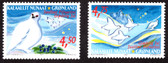Greenland, Scott Cat. No. 390 - 391,  MNH