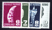 Greenland, Scott Cat. No. 102 - 105,  MNH