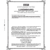 Scott Luxembourg Stamp Album Supplement, 2024 No. 73