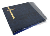 Scott Mint Sheet Binder with 25 Black Double-Sided Pages - Blue