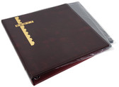Scott Mint Sheet Binder with 25 Black Double-Sided Pages - Burgundy