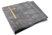Scott Mint Sheet Binder with 25 Black Double-Sided Pages - Gray