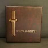 Supersafe Burgundy Mint Sheet Binder