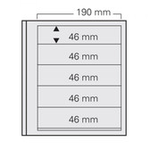 SAFE Dual Blank Page Stock Sheets/Album Pages, 5 Strips (5 per Package)