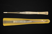 NOLA Professional XL 6 -inch Gold-Plated Stamp Tongs with Pointed Angled Tip