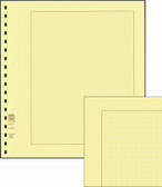 Lindner Blank Album Pages - Cream Quadrille Page With Black Border