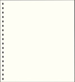 Lindner Blank Album Pages - Cream Page with No Border
