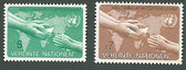 United Nations - Offices in Vienna, Scott Cat. No. 33 - 34, MNH