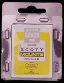  22 x 25 mm Scott Pre-Cut Mounts  (Scott 904 B/C)