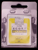  33 x 27 mm Scott Pre-Cut Mounts  (Scott 910 B/C)