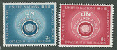 United Nations - Offices in New York, Scott Cat. No. 53 - 54, MNH