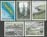 Faroe Islands, Scott Cat Nos. 161 - 165 (Set), MNH