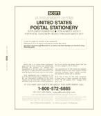 Scott U.S. Postal Stationery Album Supplement, 2017 #63