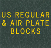 Scott US Regular Plate Block Specialty Binder Label 