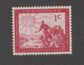 United Nations -  Offices in New York, Scott Cat. No. 1, MNH
